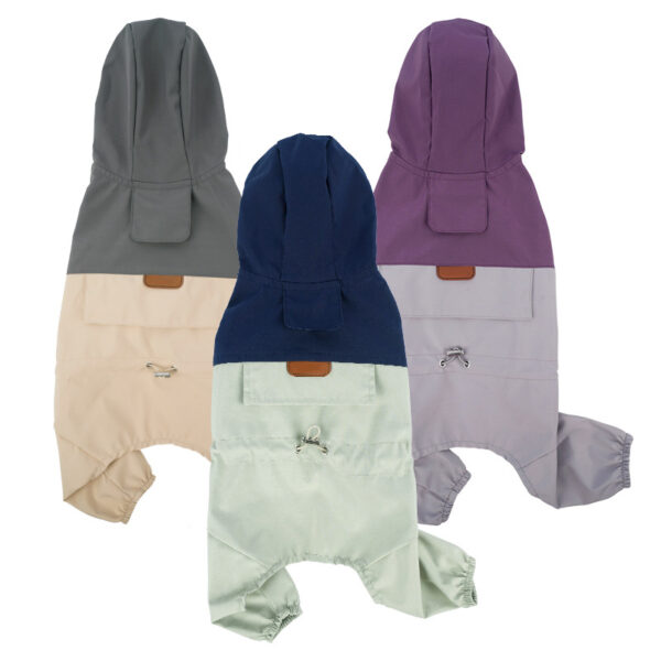 Custom Waterproof Pet Dog Raincoats with Hood for Small Medium Dogs Lightweight Jacket with Leash Hole - Image 3