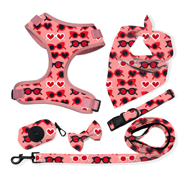 Pet Products 2024 Pet Harness Set Custom Dog Leash Collar Adjustable Cama Para Perrros Accesorios - Image 4