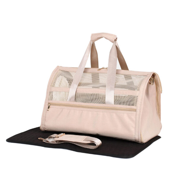 In Stock Breathable Mesh Travel Pet Carrier Oem Cross Body Pet Bags Airline Approved