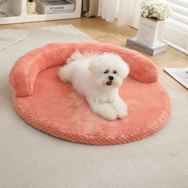 In Stocks Cozy Pet Bed - Pineapple Checkered Dog and Cat Nest with Warmth and Comfort - Image 6