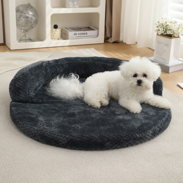 In Stocks Cozy Pet Bed - Pineapple Checkered Dog and Cat Nest with Warmth and Comfort - Image 2