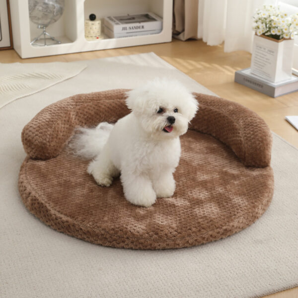In Stocks Cozy Pet Bed - Pineapple Checkered Dog and Cat Nest with Warmth and Comfort - Image 3