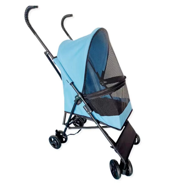 Outdoor Pet Travel Accessories Pet Cat Stroller Safety Design Medium-sized Custom Multi-colored Pet Umbrella Stroller - Image 2