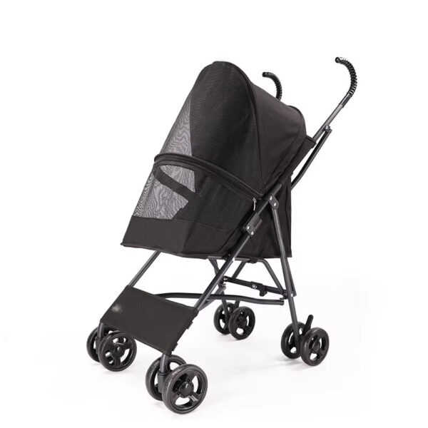 Outdoor Pet Travel Accessories Pet Cat Stroller Safety Design Medium-sized Custom Multi-colored Pet Umbrella Stroller - Image 6