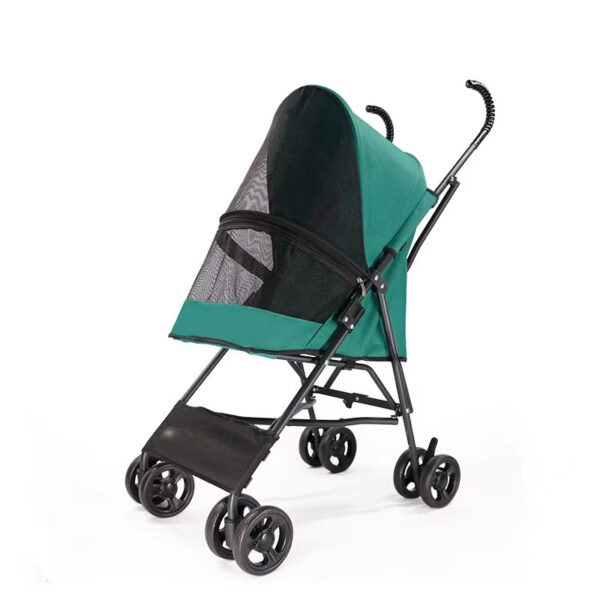 Outdoor Pet Travel Accessories Pet Cat Stroller Safety Design Medium-sized Custom Multi-colored Pet Umbrella Stroller